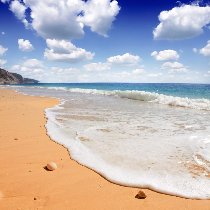 Egremni Beach auf Lefkas im Ionischen Meer