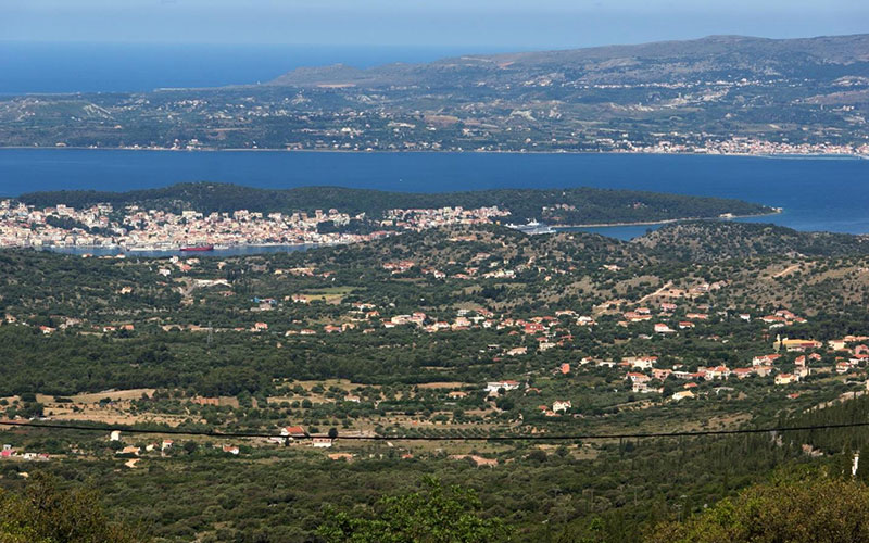 Fruchtbare Ebenen Seen und Flüsse Kefalonia