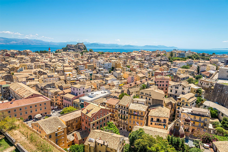 Korfu - Corfu Blick auf die Altstadt