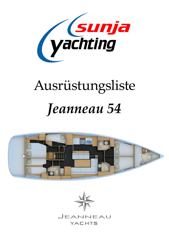 Ausrüstungsliste Jeanneau 54